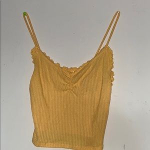 Bright yellow tank top from pacsun